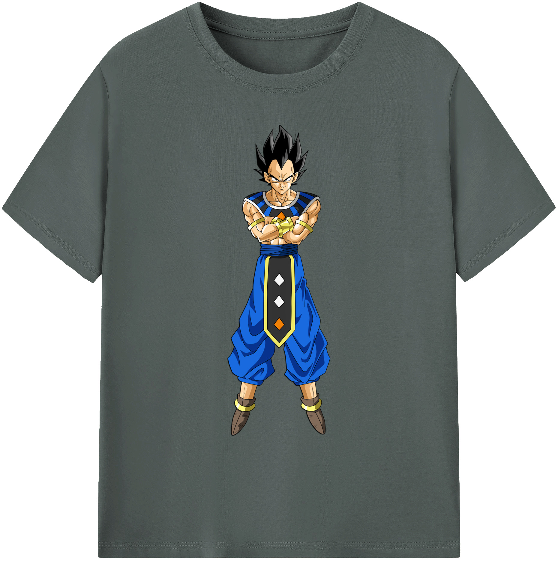 （画像用） ドラゴンボール ベジータ四世（Bejīta Yonsei）DRAGON BALL Vegeta IV 綿100％ メンズ半袖Tシャツ｜肌触りやわらか＆通気性